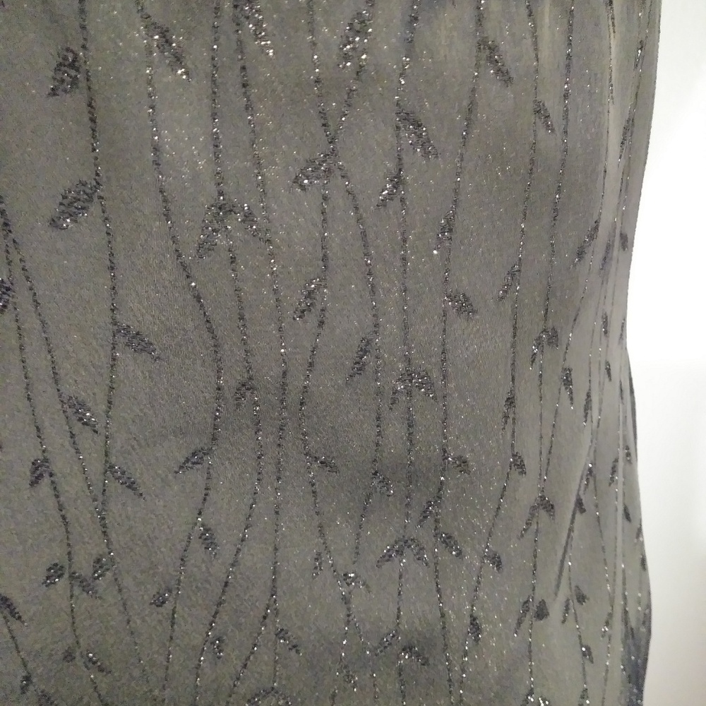 Milagros Valentin black evening gown